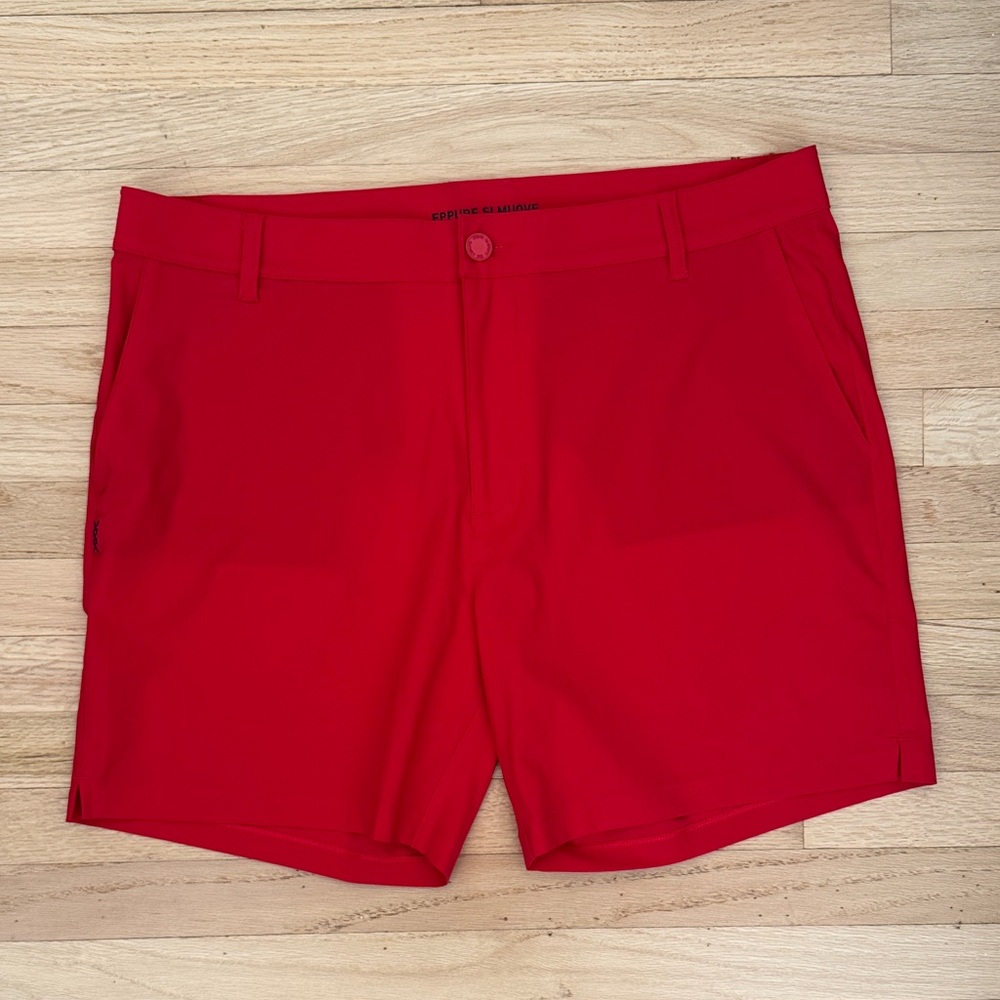 NWOT Rhône Men’s Commuter Shorts, Red, 34
